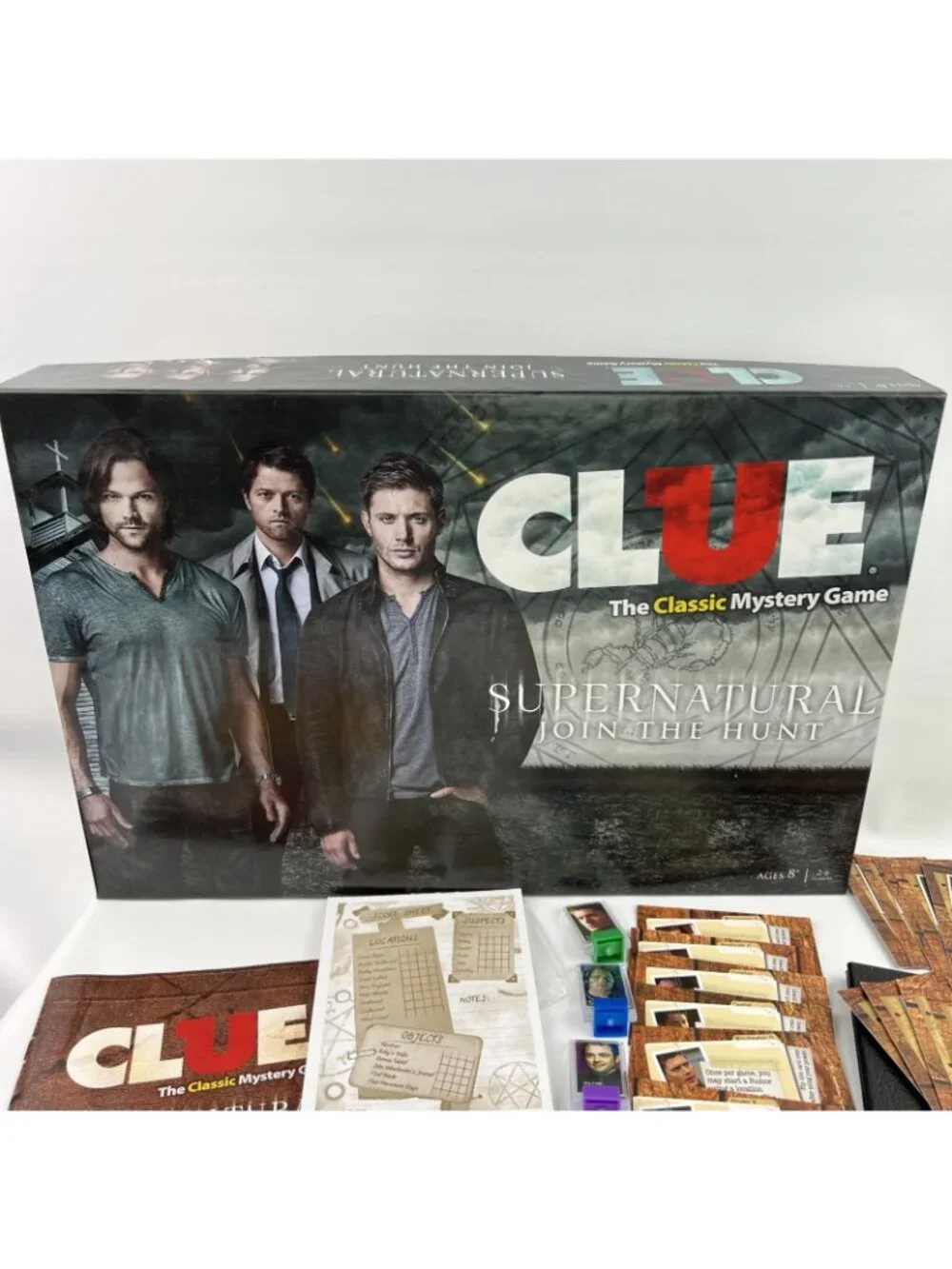 Clue Supernatural Join the Hunt Board Game Sam & Dean Rare 2014 100% Complete